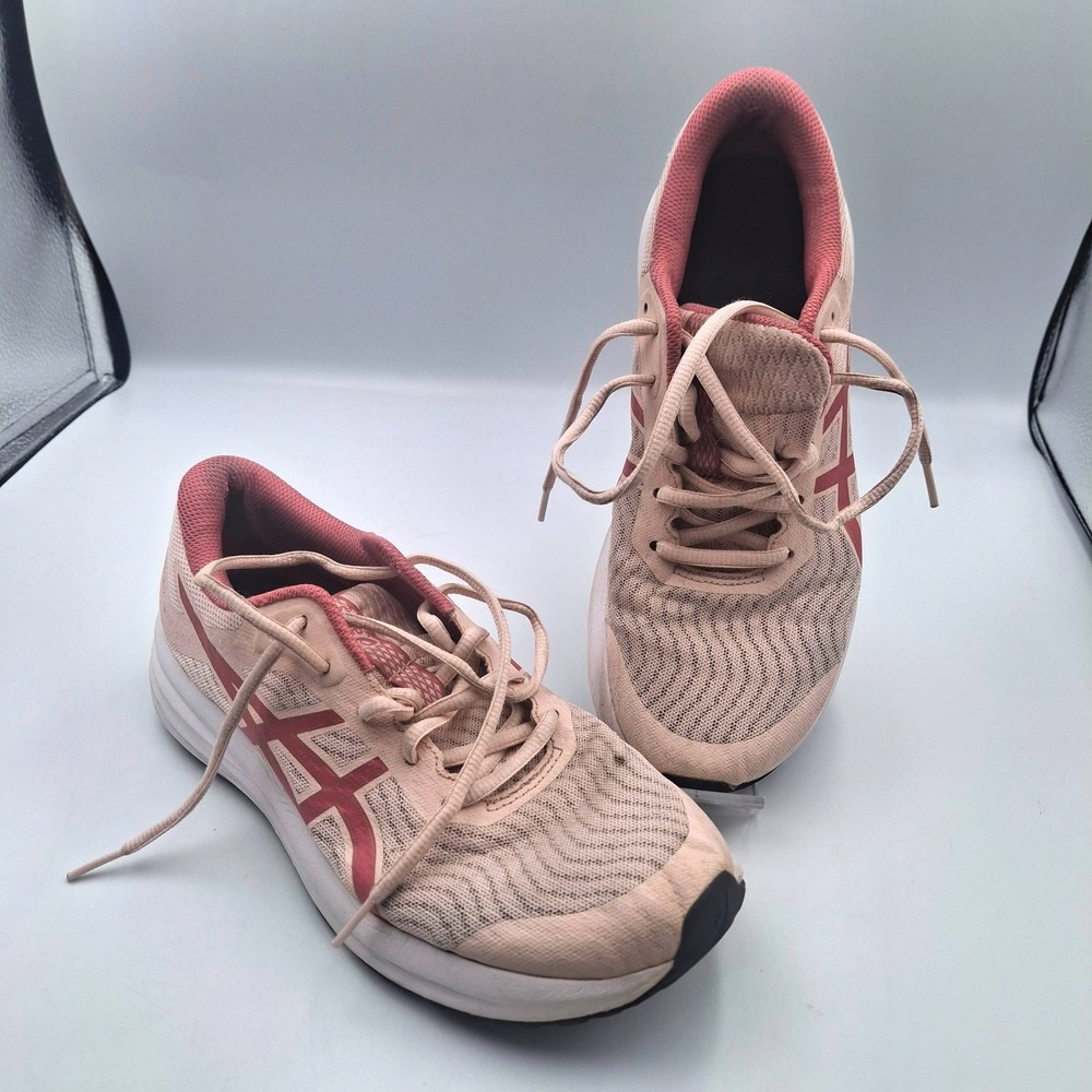 ASICS Patriot 12 Size 8 Womens Peach Pink Running Shoes 1012A705